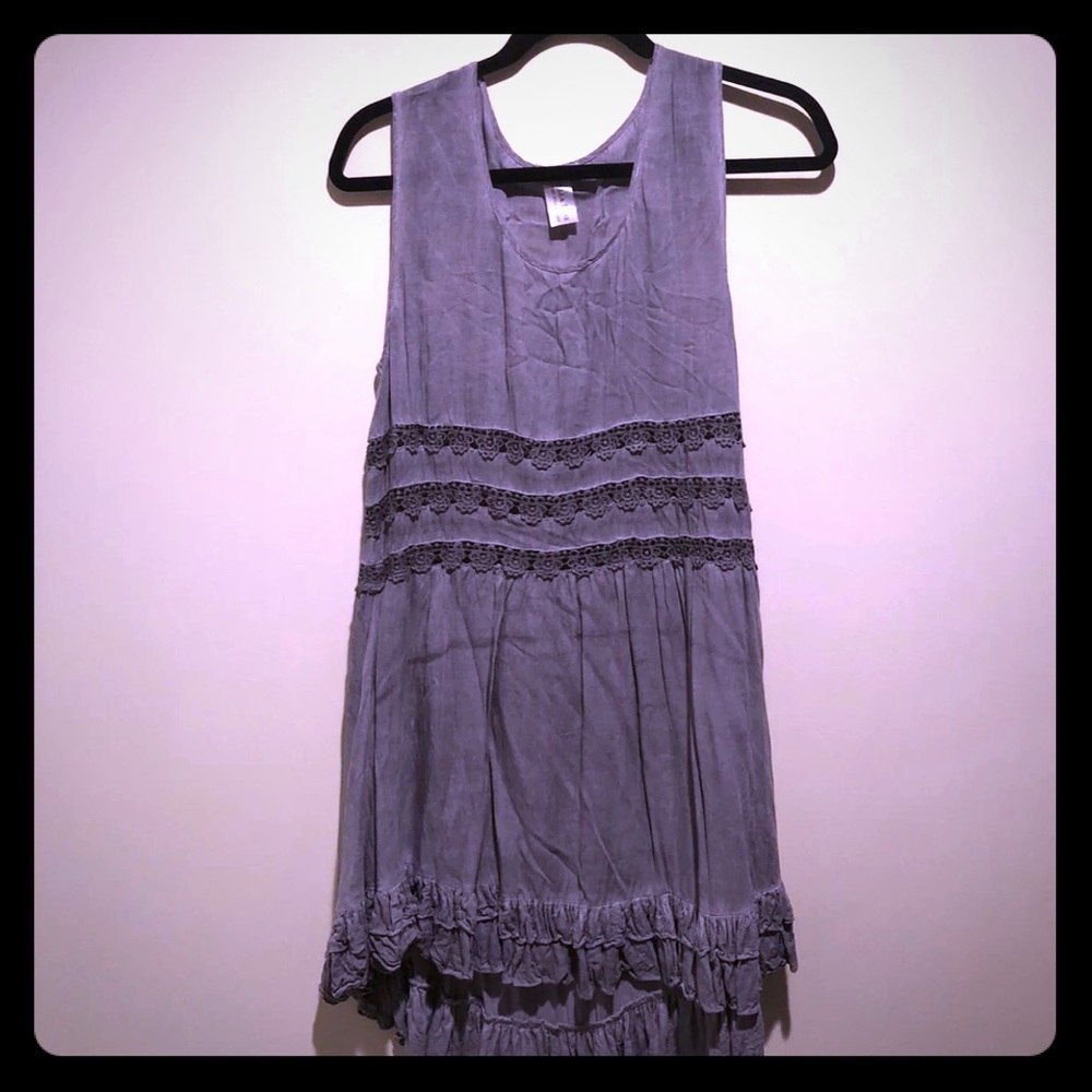Beautiful gray slip dress